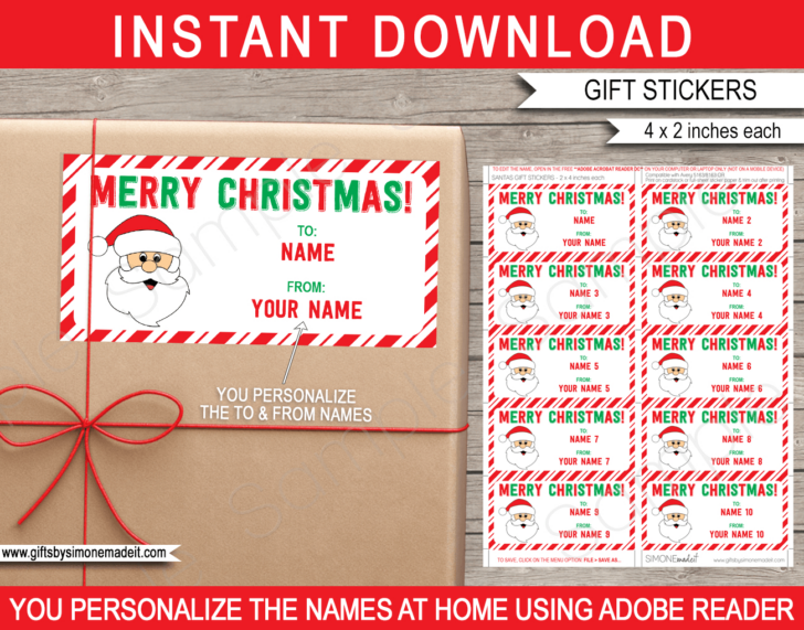 Christmas Gift Tag Design Template Christmas Gift Tag Design Template