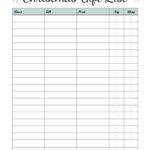 Christmas Gift List Free Google Docs Template   Gdoc.io With Regard To Christmas Gift Checklist Template