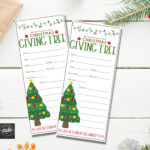 Christmas Giving Tree Tags Template, Toy Drive, Giving Tree Forms Throughout Christmas Giving Tree Tag Template