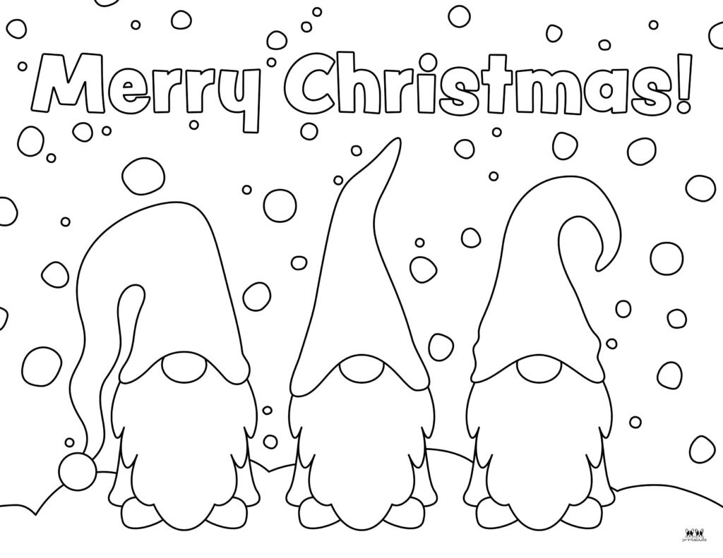Christmas Gnome Coloring Pages - 25 Free Pages | Printabulls regarding Christmas Gnome Template Free Printable