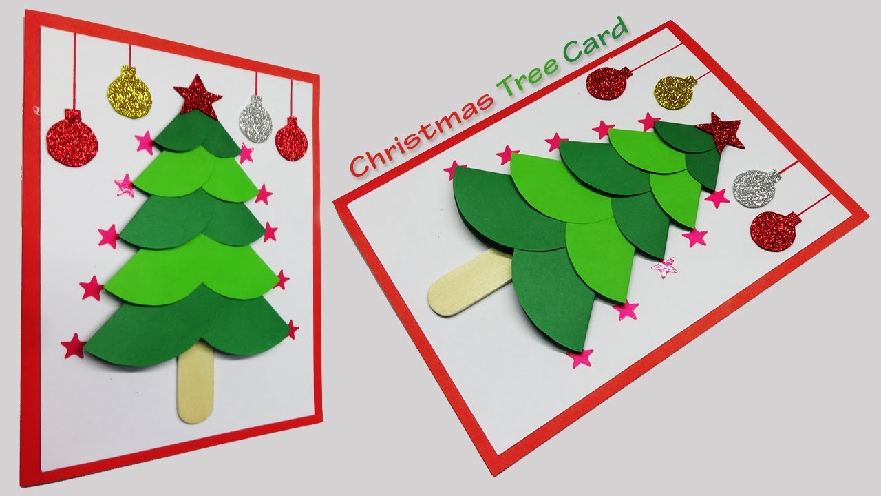 Christmas Greeting Card | 3D Christmas Tree Card | Greeting Cards Latest  Design Handmade | #151 regarding Christmas Card Tree Template