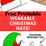 Christmas Hat Printable Crafts Free Printable   Inside Christmas Hat Template Printable
