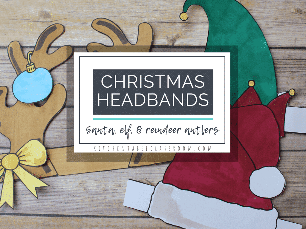 Christmas Hats To Print And Color - The Kitchen Table Classroom throughout Christmas Elf Hat Template