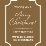 Christmas Holiday Closure Notice Template | Square Signs With Regard To Christmas Holiday Notice Template