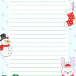 Christmas Holiday Lined Paper Free Google Docs Template   Gdoc.io Intended For Christmas Holiday Stationery Template