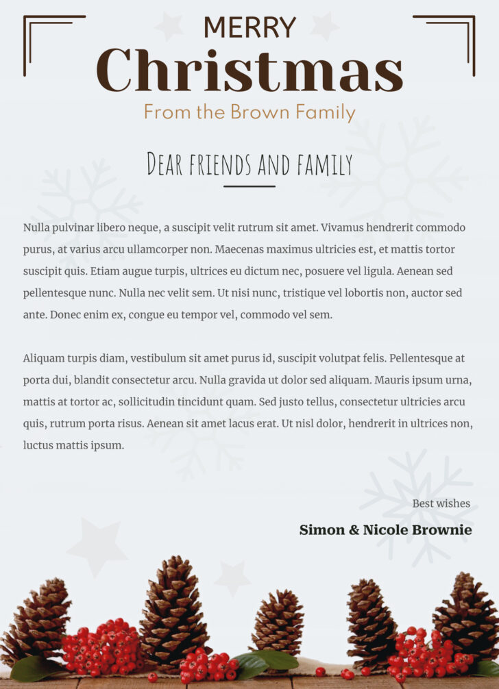 Christmas Email Newsletter Template Free