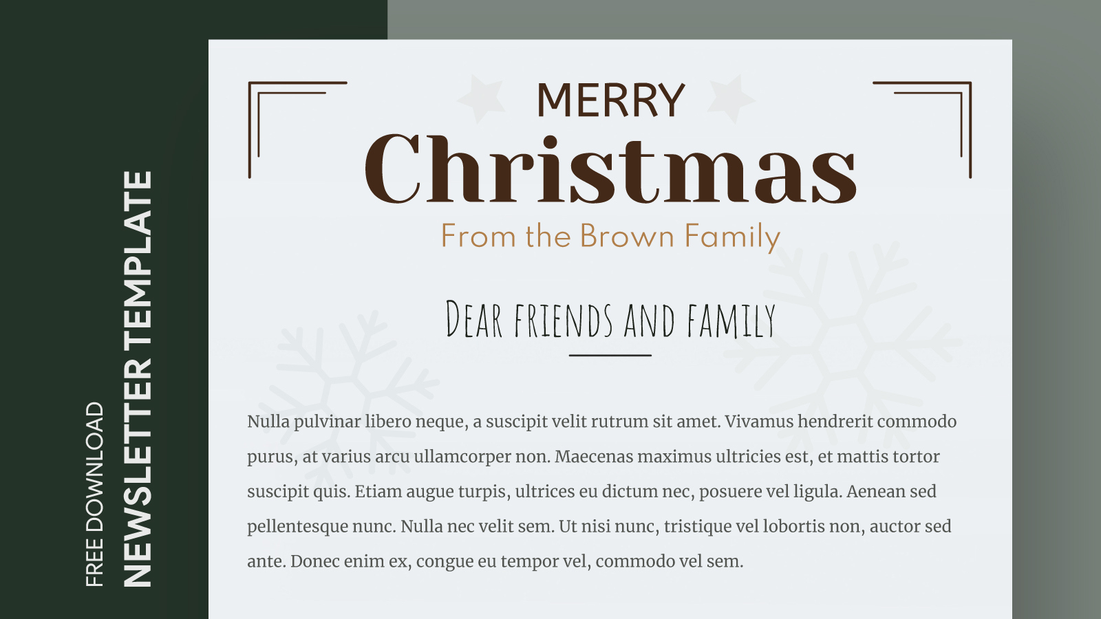 Christmas Holiday Newsletter Free Google Docs Template - Gdoc.io in Christmas Holiday Newsletter Template