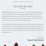Christmas Holiday Newsletter Free Google Docs Template   Gdoc.io Intended For Christmas Card Newsletter Template