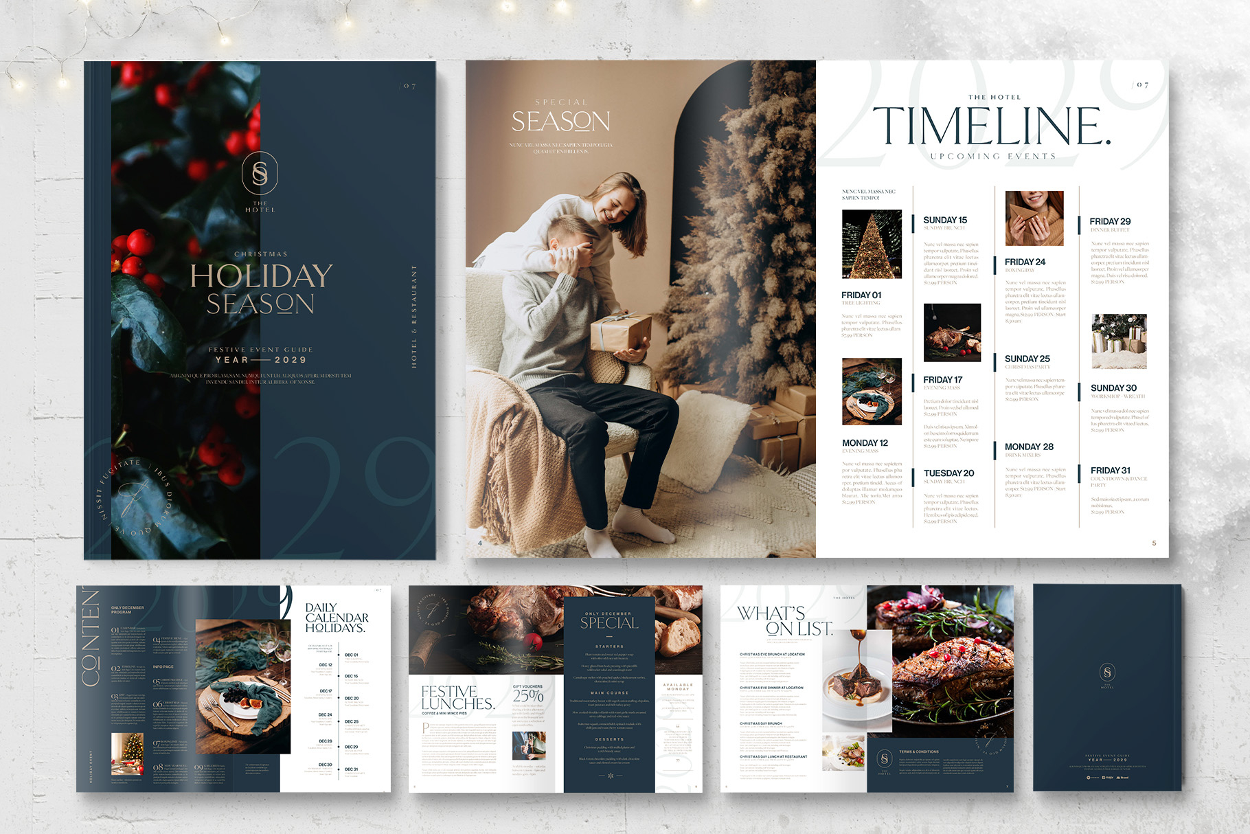 Christmas Holidays Brochure Template - Brandpacks regarding Christmas Brochure Template