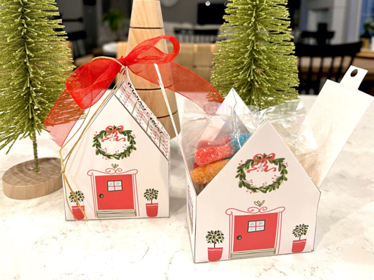 Christmas House Box Template