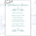 Christmas In Heaven Printable Pdf Poem You Print And Frame In Christmas In Heaven Template
