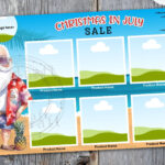 Christmas In July Marketing Flyer Design • Canva Editable • 1/2 Intended For Christmas In July Flyer Template