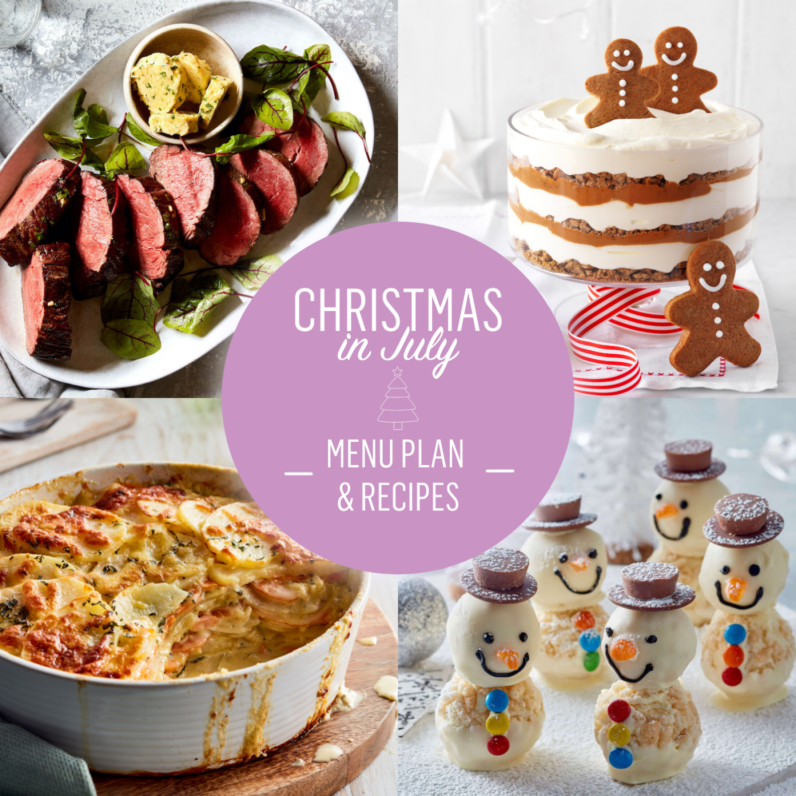 Christmas In July Menu throughout Christmas In July Menu Template