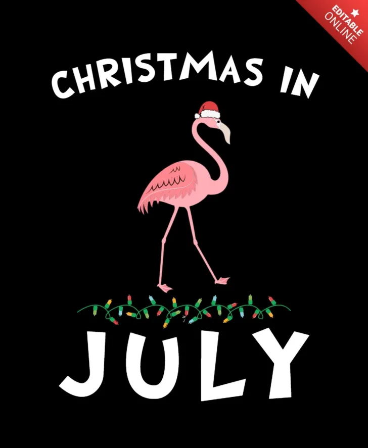 Christmas in July Template Free