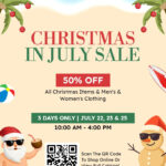 Christmas In July Sale Shopping Event Flyer Template With Regard To Christmas In July Poster Template