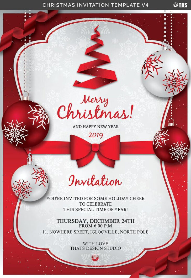 Christmas Day Invitation Template