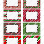 Christmas Labels, Custom Printable, Holiday Name Tags, Food Labels With Regard To Blank Christmas Label Template