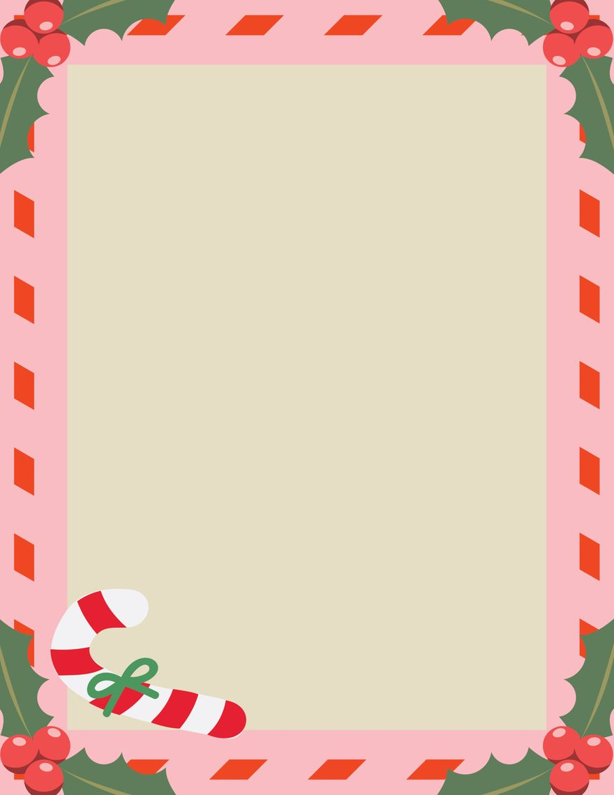 Christmas Letter Background In Illustrator, Psd, Pdf, Word, Google throughout Christmas Background Letter Template