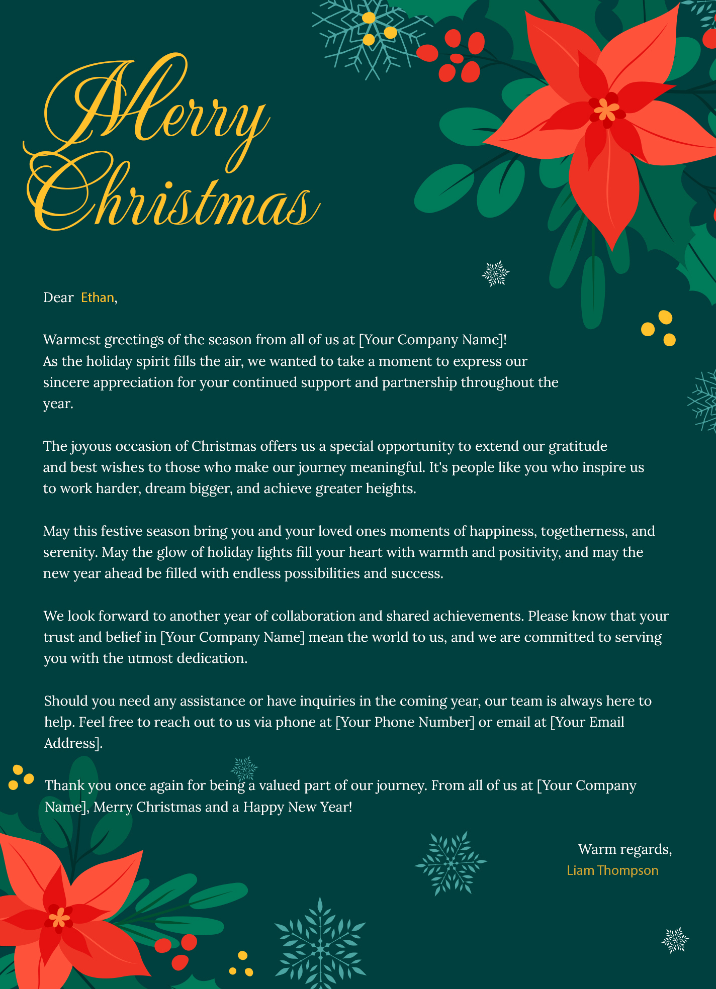 Christmas Letterhead Free Google Docs Template - Gdoc.io regarding Christmas Email Stationery Template Free