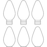 Christmas Light Template  Free Printable Outline   Childhood Magic With Regard To Blank Christmas Light Template