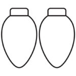 Christmas Light Template (Free Printables)   The Best Ideas For Kids With Christmas Bulb Template Printable