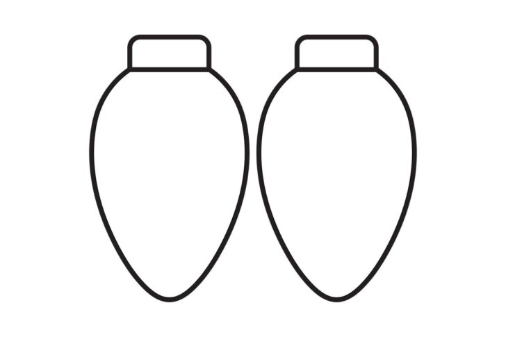 Christmas Bulb Template Printable