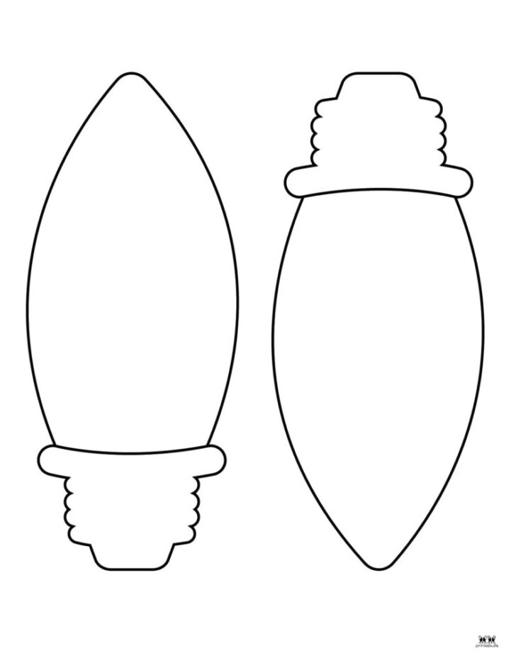 Christmas Bulb Template Free Christmas Bulb Template Free