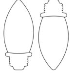 Christmas Light Templates   25 Free Printable Pages | Printabulls Within Blank Christmas Light Bulb Template