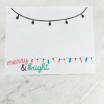 Christmas Lights Handprint Craft | Printable Template   Fox Farm Home With Regard To Christmas Handprint Template Free