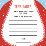 Christmas List Template {9 Free Gorgeous Printables!}   Make Life Inside Childrens Christmas List Template