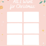 Christmas List Template {9 Free Gorgeous Printables!}   Make Life Intended For All I Want For Christmas Template