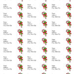 Christmas Mailing Labels Printable   Printable Party Favors Within Christmas Address Return Labels Template