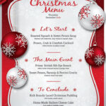 Christmas Menu Template V4, A Flyer Templatethatsdesign Art Intended For Christmas Dinner Menu Template