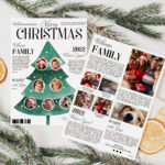 Christmas Newsletter / Canva Template / Year In Review / Christmas For Christmas Card Newsletter Template