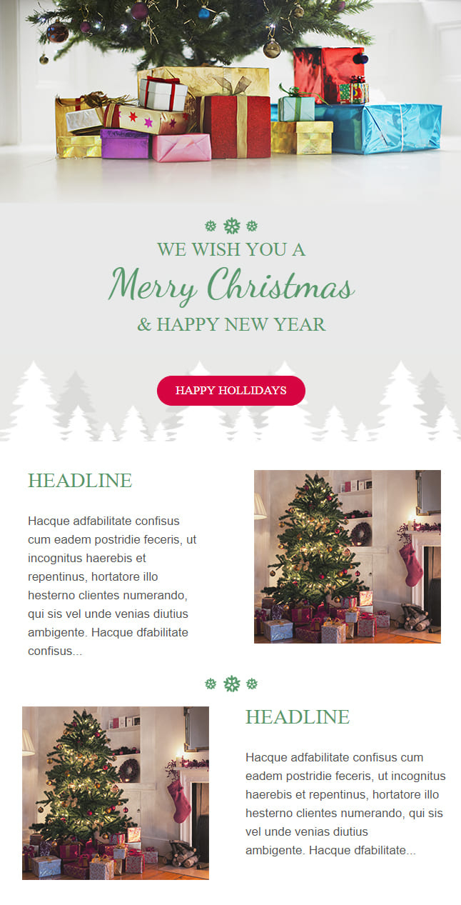 Christmas - Newsletter Template Free For Download intended for Christmas Email Template Free Download
