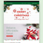 Christmas Newsletter Template In Html5, Psd, Outlook, Word In Christmas Email Template Outlook