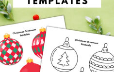 Christmas Ornament Printable — Gathering Beauty for Christmas Cut Out Template Free