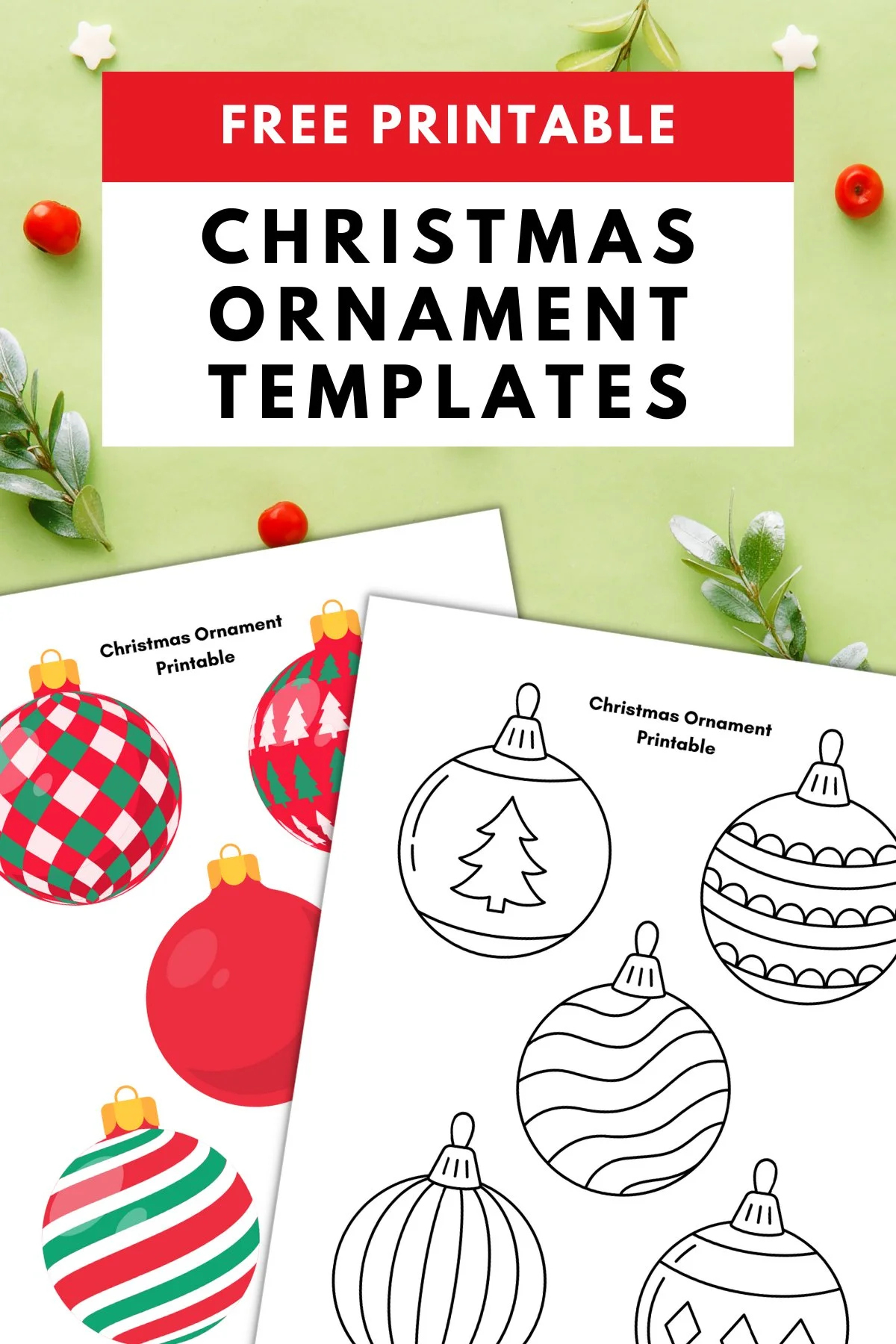 Christmas Ornament Printable — Gathering Beauty with regard to Christmas Decorations Template To Print