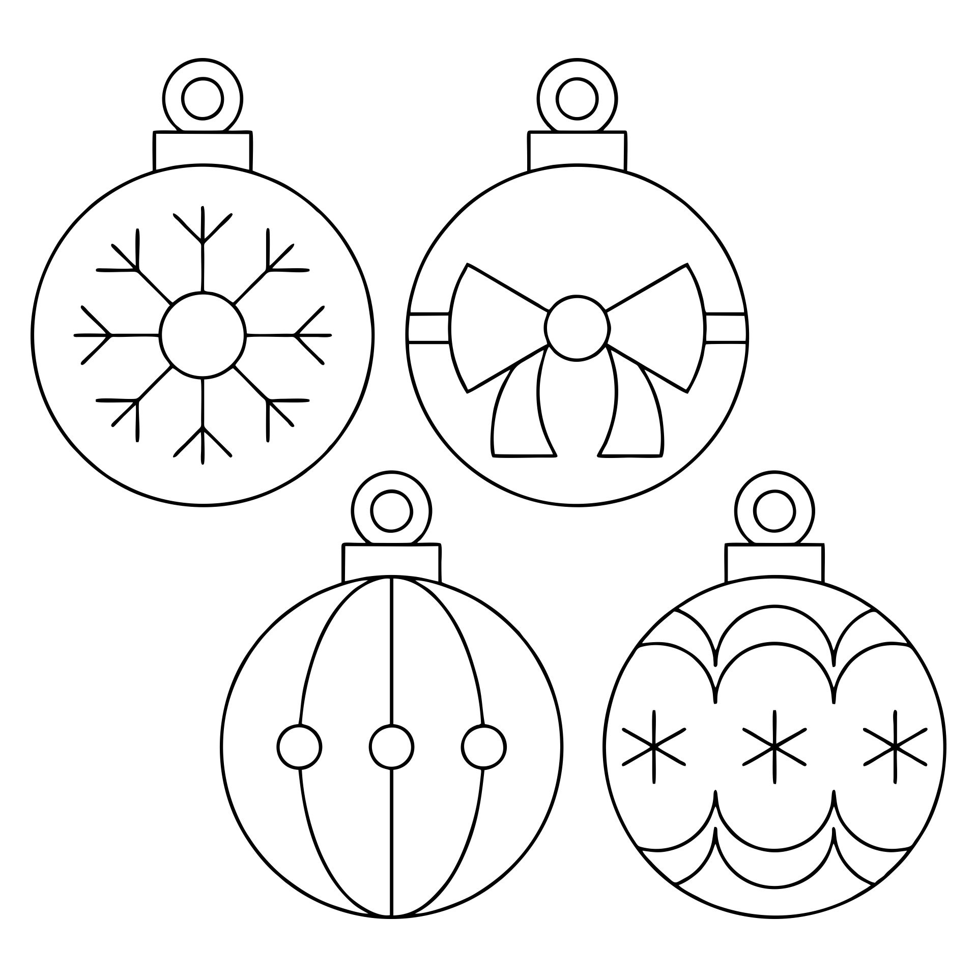 Christmas Ornament Templates - 15 Free Pdf Printables | Printablee pertaining to Christmas Ball Ball Template