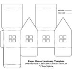 Christmas Paper House Template For Kids With Christmas House Template