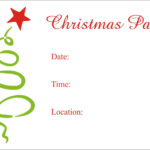 Christmas Party Free Printable Holiday Invitation Personalized For Christmas Dinner Invite Template Free