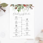 Christmas Party Itinerary Template, Christmas Party Timeline With Regard To Christmas Day Itinerary Template