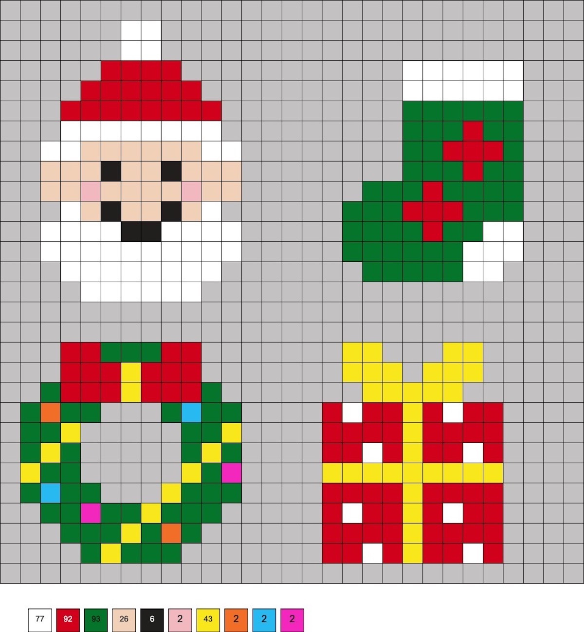 Christmas Perler Beads (75+ Free Patterns!) - Diy Candy intended for Christmas Hama Bead Template