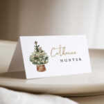 Christmas Place Card Template, Printable Christmas Place Cards Intended For Christmas Dinner Place Cards Template