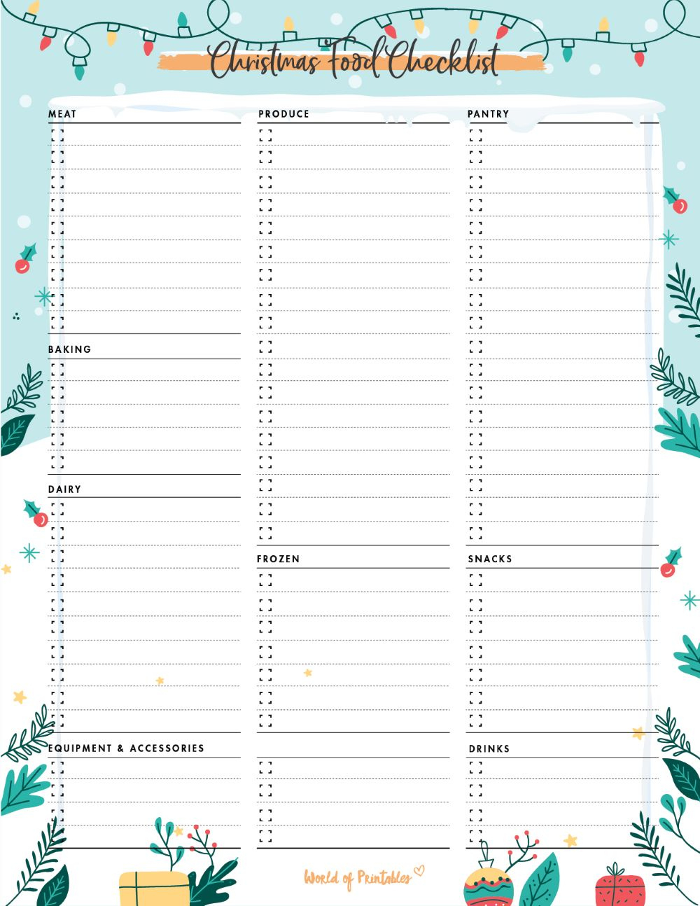 Christmas Planner - Free 60 Page Planner To Get You Ready For with regard to Christmas Day Planner Template