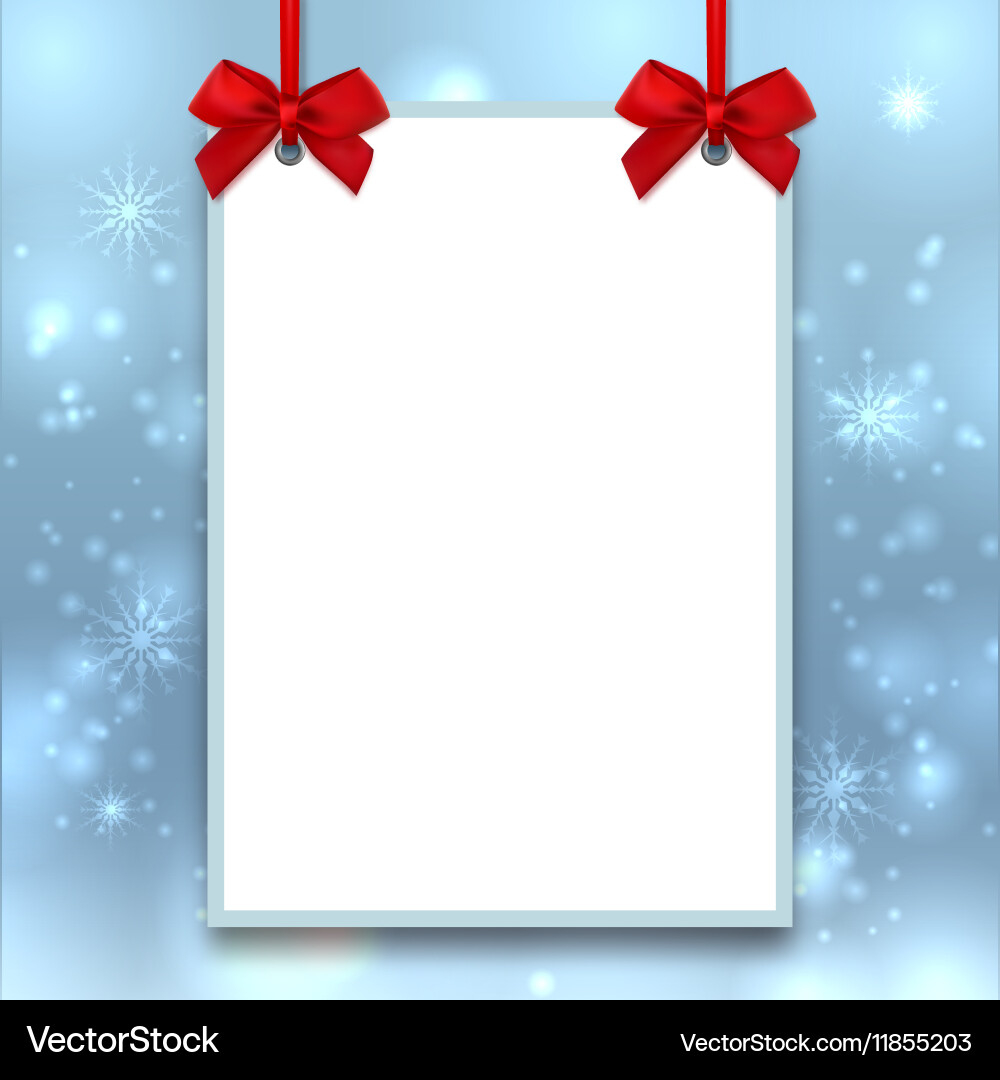 Christmas Poster Mockup - A4 Size – Lizenzfreie Vektorgrafik in Blank Christmas Poster Template