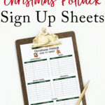 Christmas Potluck Sign Up Sheet Free Printable For Christmas Drive Thru Sign Up Form Template