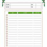 Christmas Potluck Sign Up Sheets (Free Printables) Regarding Christmas Dinner Sign Up Sheet Template