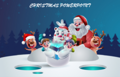 Christmas Powerpoint Template Presentation & Google Slides throughout Christmas Animation Template Free
