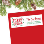 Christmas Return Address Label Christmas Address Label Holiday In Christmas Address Return Labels Template